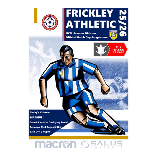 2025/26 03 Frickley Athletic v Maghull 23.08.25 FA Vase Printed Programme