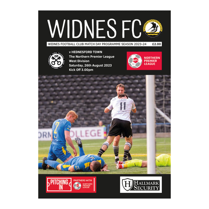 2023/24 #04 Widnes v Hednesford Town NPL 26.08.23 Printed Programme
