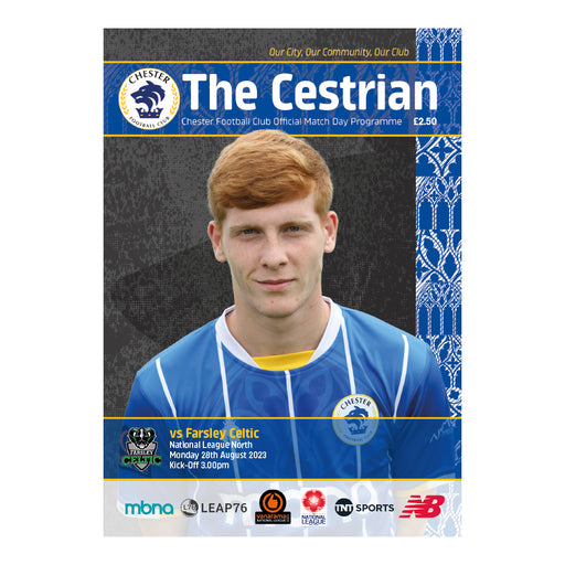 2023/24 #05 Chester v Farsley Celtic National League North 28.08.23 Printed Programme