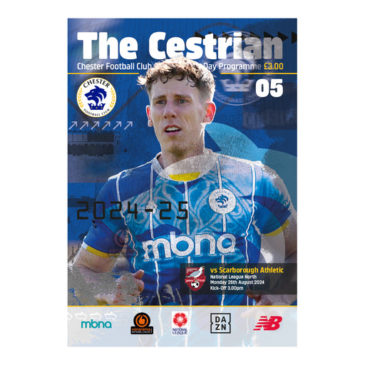 2024/25 #05 Chester v Scarborough AThletic 26.08.24 National League North Printed Programme