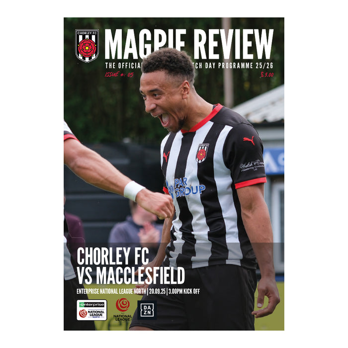 2025/26 #05 Chorley v Macclesfield National League North 20.09.25 Printed Programme