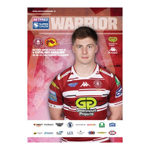 2024 #05 Wigan Warriors v Catalans Dragons Betfred Super League 02.05.24 Digital Programme