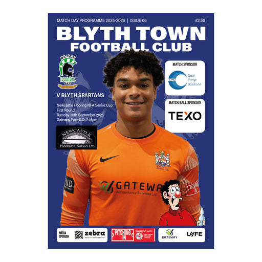 2025/26 06 Blyth Town v Blyth Spartans 30.09.25 NFA Senior Cup Digital Programme