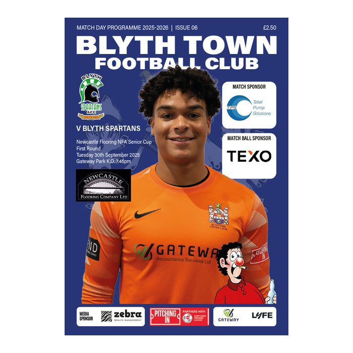 2025/26 06 Blyth Town v Blyth Spartans 30.09.25 NFA Senior Cup Digital Programme