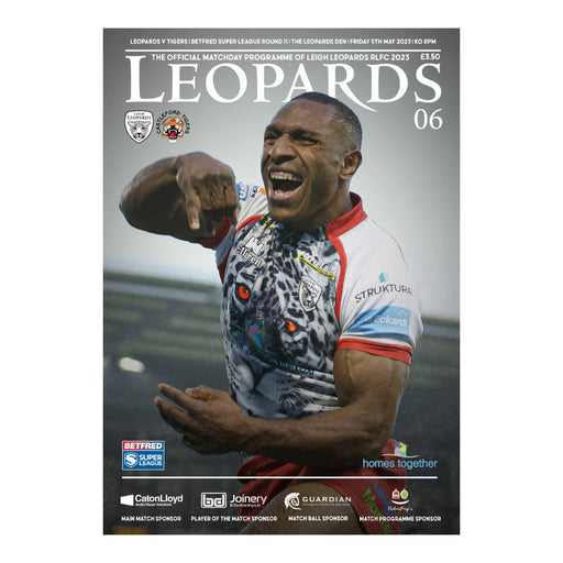 2023 #06 Leigh Leopards v Castleford Tigers 05.05.23 Betfred Super League Rugby Printed Programme