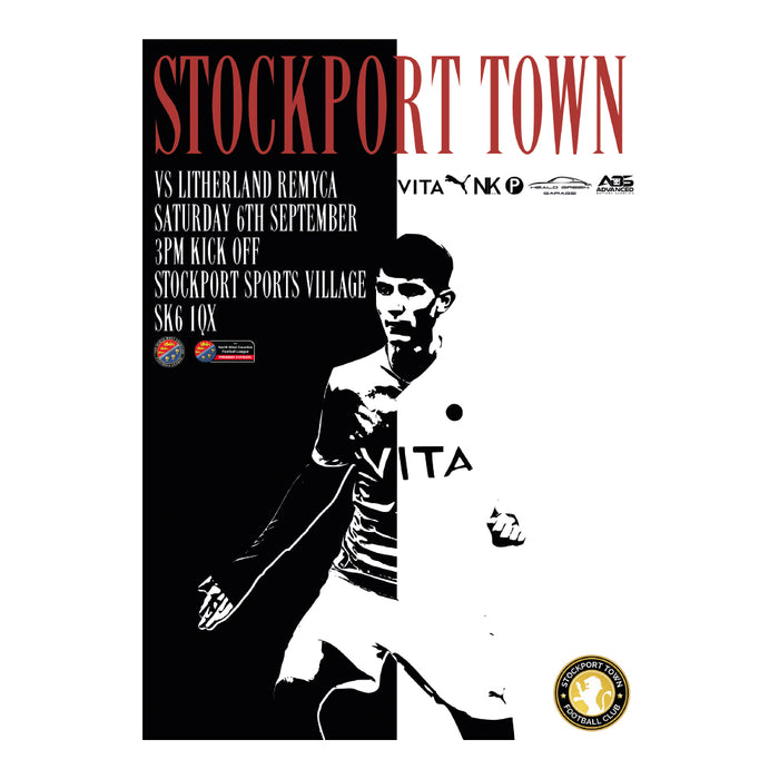 2025/26 #06 Stockport Town v Litherland Remyca NWCFL 06.09.25 Printed Programme