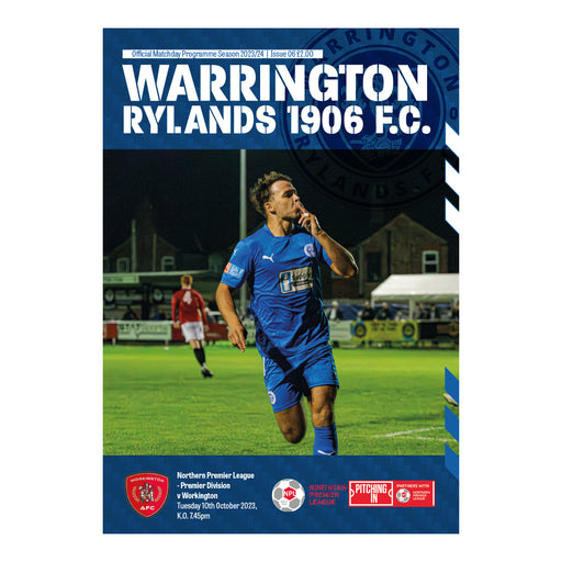 2023/24 #06 Warrington Rylands v Workington 10.10.23 NPL Programme