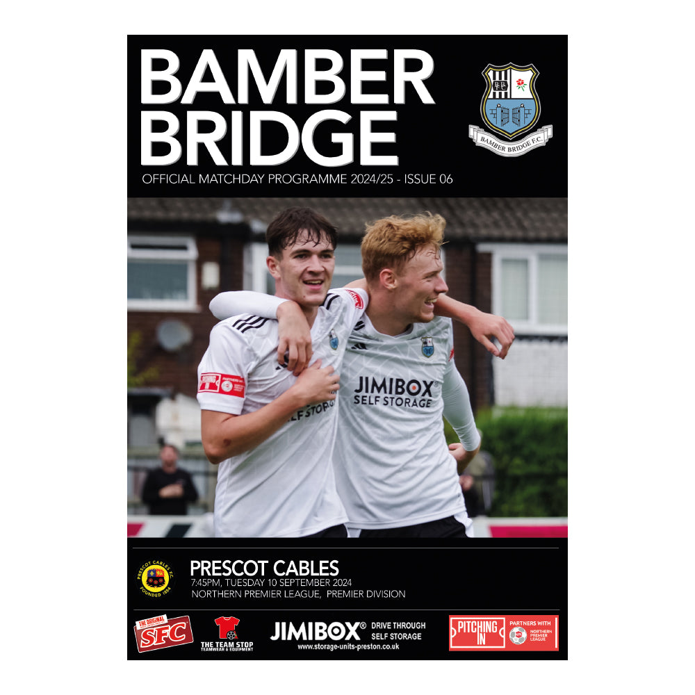 2024/25 #07 Bamber Bridge v Prescot Cables NPL 10.09.24 Programme ...