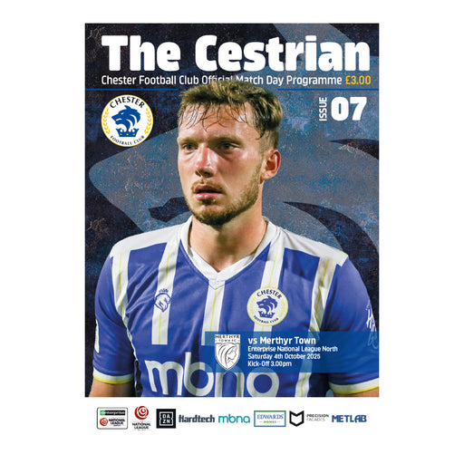 2025/26 #07 Chester v Merthyr Town 04.10.25 National League North Printed Programme