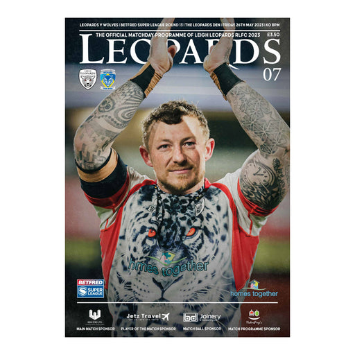 2023 #07 Leigh Leopards v Warrington Wolves 26.05.23 Betfred Super League Rugby Printed Programme