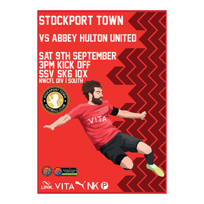 2023/24 #07 Digital Stockport Town v Abbey Hulton United NWCFL 09.09.23 Digital PDF Programme