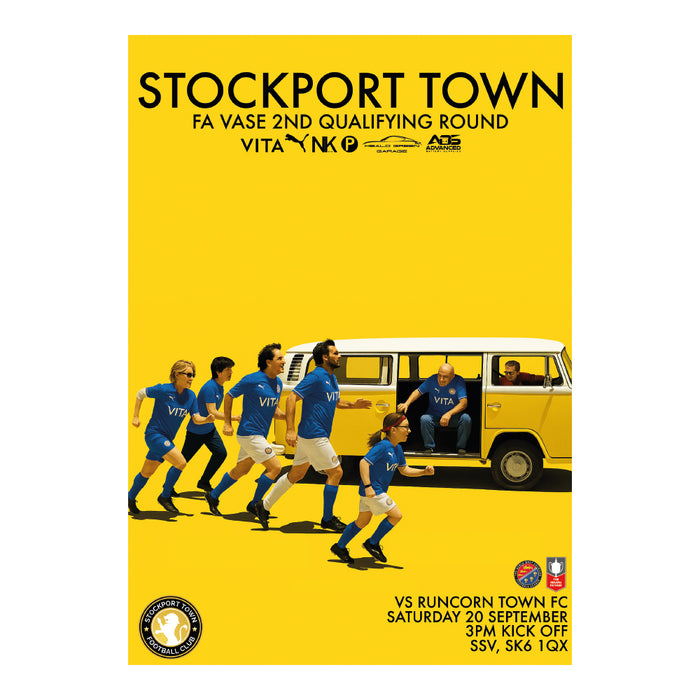 2025/26 #07 Stockport Town v Runcorn Town FA Vase 20.09.25 Printed Programme