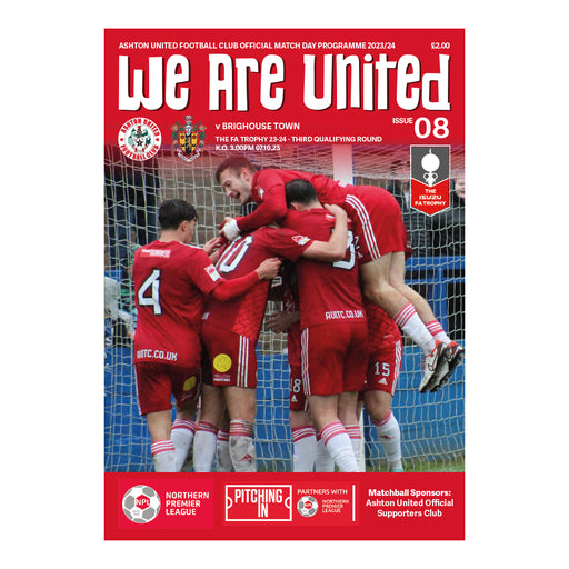2023/24 #08 Ashton United v Brighouse Town FA Trophy 07.10.23 Programme