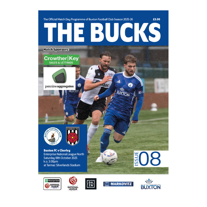 2025/26 #08 Buxton v Chorley National League North 18.10.25 Programme