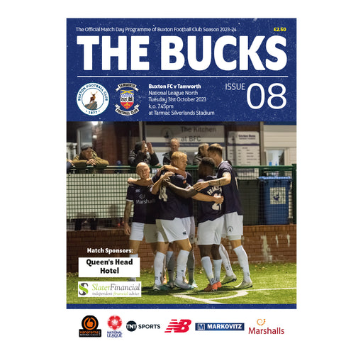 2023/24 #08 Buxton v Tamworth National League North 31.10.23 Programme