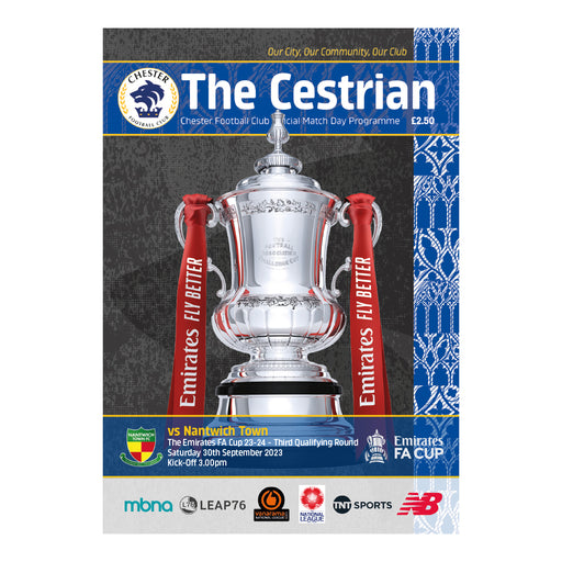 2023/24 #07 Digital Chester v Nantwich Town 30.09.23 FA Cup Digital Programme