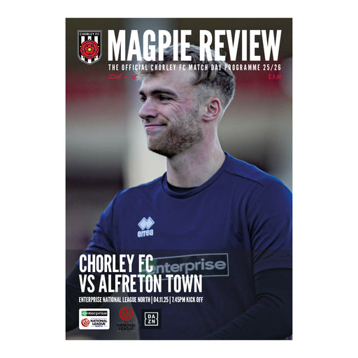 2025/26 #08 Chorley v Alfreton Town National League North 04.11.25 Printed Programme