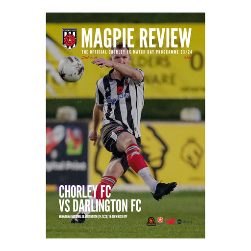 2023/24 #08 Chorley v Darlington National League North 14.11.23 Printed Programme