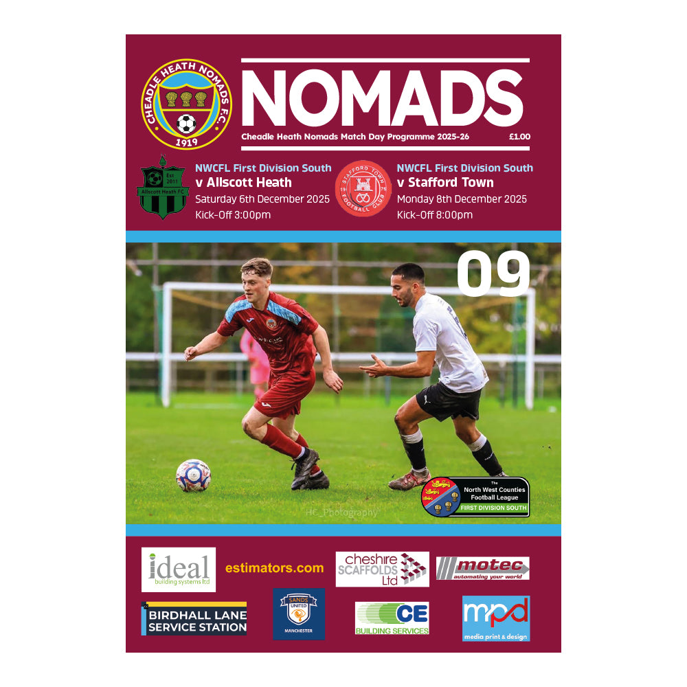 Cheadle Heath Nomads Football Club Programmes