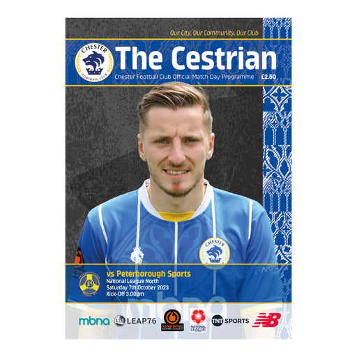 2023/24 #08 Chester v Peterborough Sports National League North 07.10.23 Printed Programme