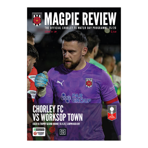 2025/26 #09 Chorley v Worksop Town FA Trophy 15.11.25 Printed Programme