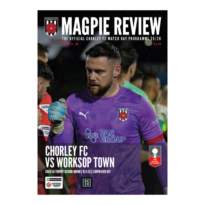 2025/26 #09 Chorley v Worksop Town FA Trophy 15.11.25 Printed Programme