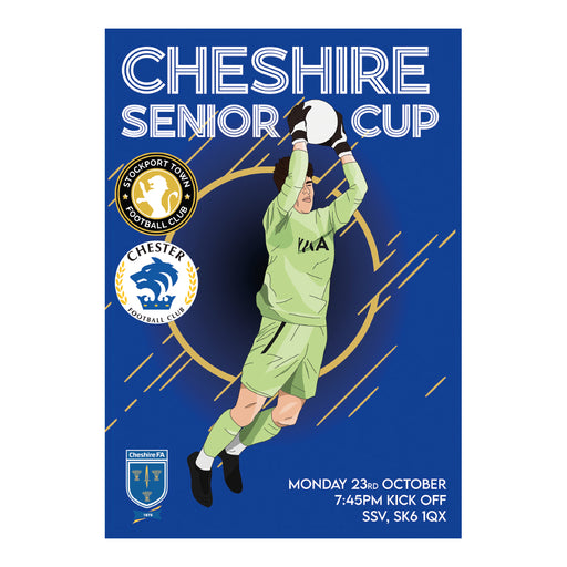 2023/24 #09 Digital Stockport Town v Chester Cheshire Senior Cup 23.10.23 Digital PDF Programme