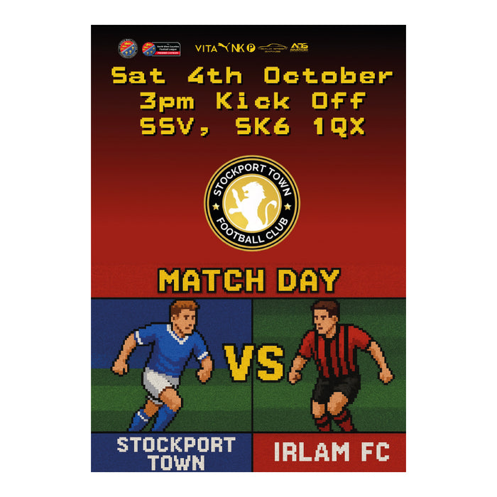 2025/26 #09 Digital Stockport Town v Irlam NWCFL 04.10.25 Digital PDF Programme