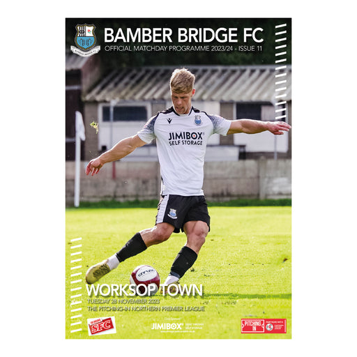 2023/24 #10 Bamber Bridge v Worksop Town NPL 28.11.23 Programme