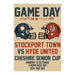 2025/26 #10 Stockport Town v Hyde United Cheshire Senior Cup 13.10.25 Printed Programme
