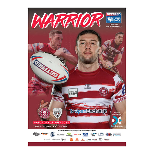 2023 #10 Wigan Warriors v Leigh Leopards Super League 29.07.23 Digital Programme