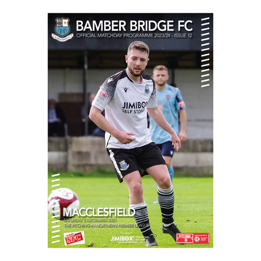 2023/24 #11 Bamber Bridge v Macclesfield NPL 02.12.23 Programme