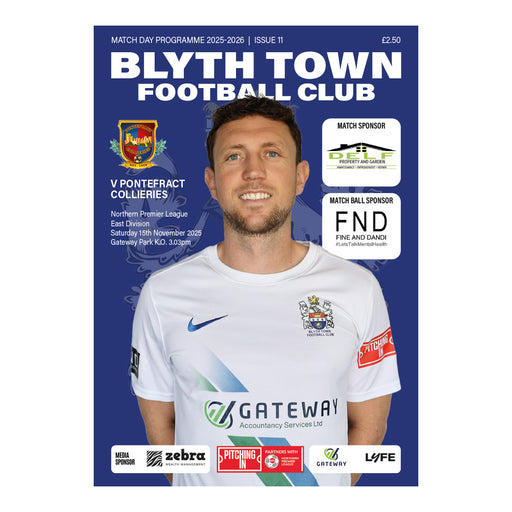 2025/26 11 Blyth Town v Pontefract Collieries 15.11.25 Northern Premier East Digital Programme