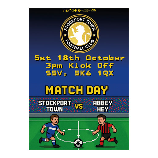 2025/26 #11 Stockport Town v Abbey Hey NWCFL 18.10.25 Printed Programme