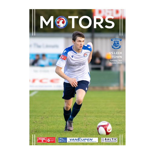 2023/24 #11 Vauxhall Motors v Leek Town NPL West 31.10.23 Programme