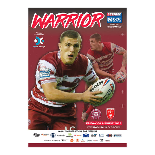 2023 #11 Wigan Warriors v Hull KR Super League 04.08.23 Digital Programme