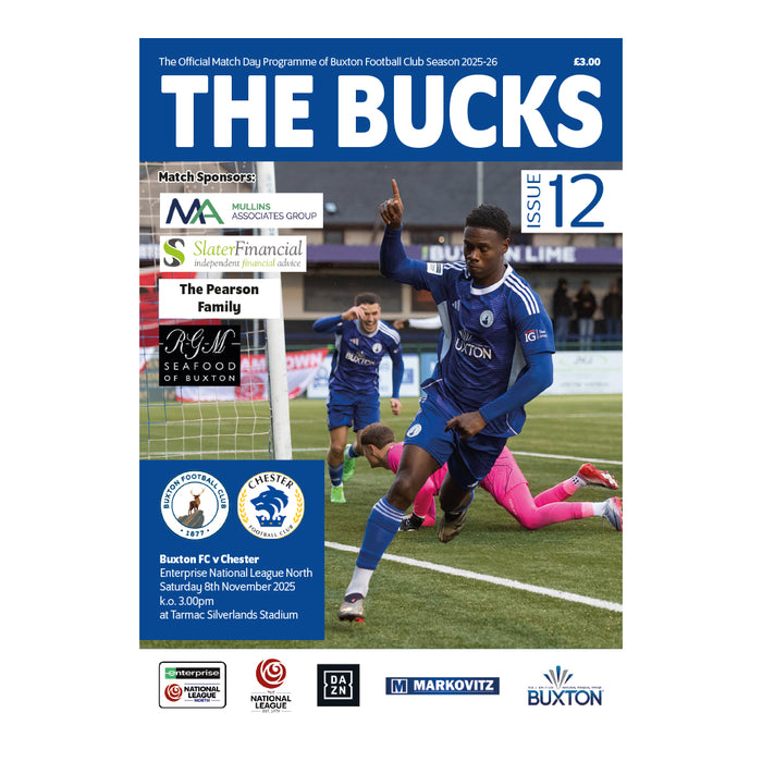 2025/26 #12 Buxton v Chester National League North 08.11.25 Programme