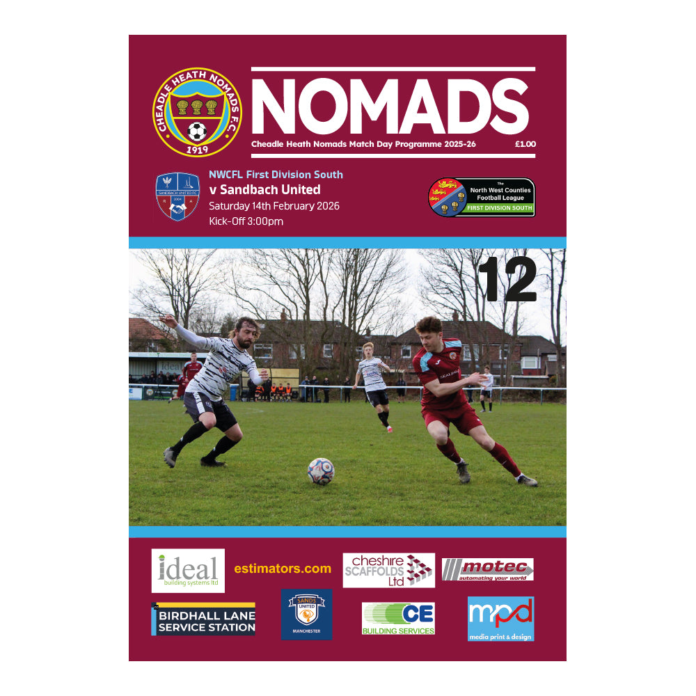 Sandbach United Football Club Programmes