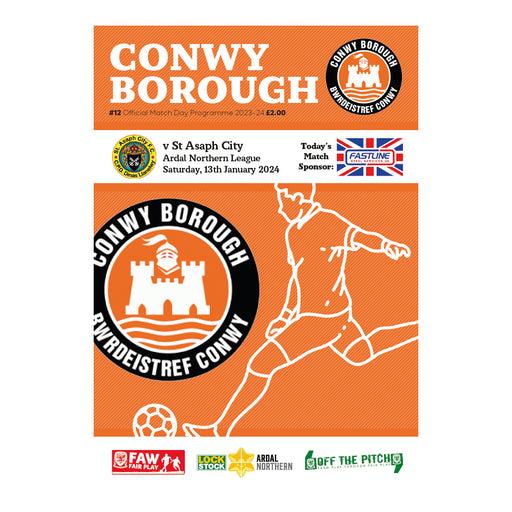 2023/24 #12 Digital Conwy Borough v St Asaph City 13.01.24 Ardal Northern League Digital Programme