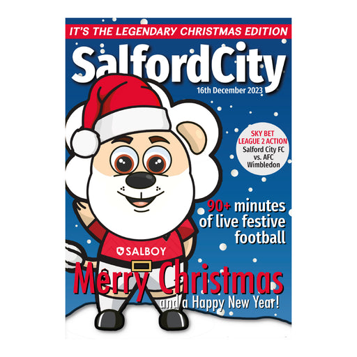 2023/24 #12 Salford City v AFC Wimbledon SkyBet League 2 16.12.23 Programme