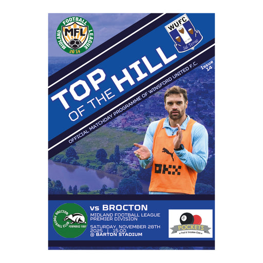 2025/26 #13 Winsford United v Brocton MFL Premier 29.11.25 Printed Programme