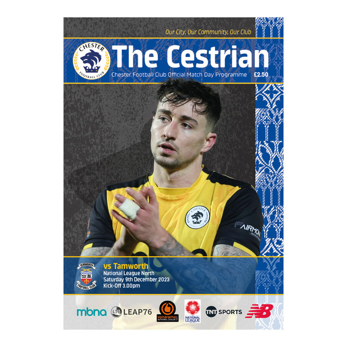 2023/24 #14 Chester v Tamworth National League North 09.12.23 Printed Programme