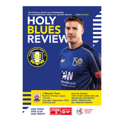 2023/24 #14 Gainsborough Trinity v Ilkeston Town NPL 09.12.23 Programme