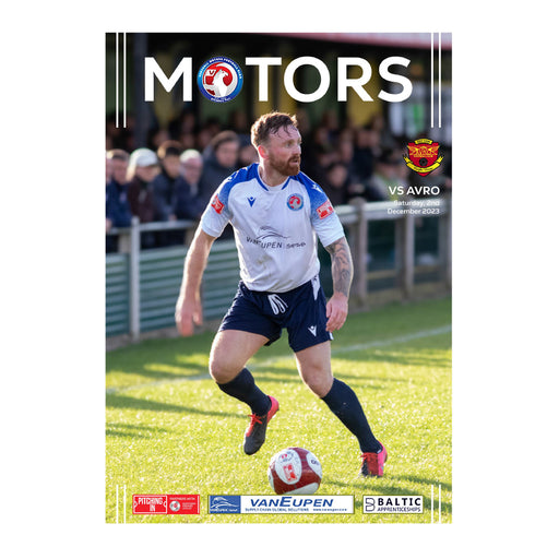 2023/24 #14 Vauxhall Motors v Avro NPL West 02.12.23 Programme