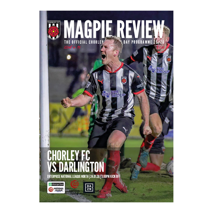 2025/26 #15 Chorley v Darlington National League North 24.01.26 Printed Programme