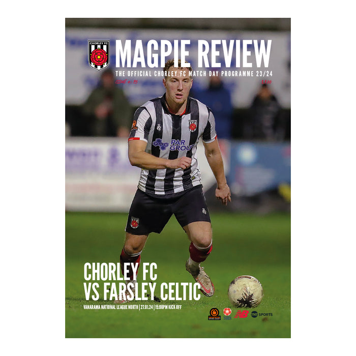 2023/24 #15 Chorley v Farsley Celtic National League North 27.01.24 Printed Programme