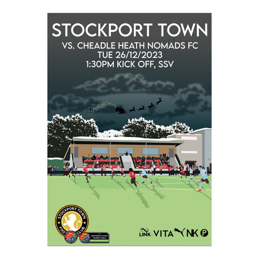 2023/24 #15 Stockport Town v Cheadle Heath Nomads NWCFL 26.12.23 Printed Programme
