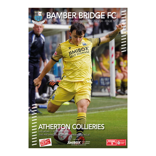 2023/24 #17 Bamber Bridge v Atherton Collieries NPL 17.02.24 Programme