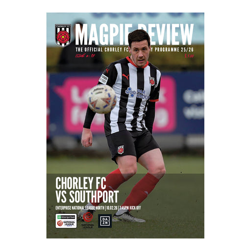 2025/26 #17 Chorley v Southport National League North 10.02.26 Printed Programme