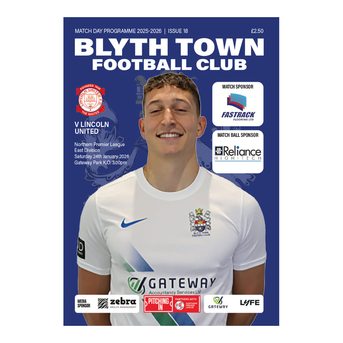 2025/26 18 Blyth Town v Lincoln United 24.01.26 Northern Premier East Digital Programme